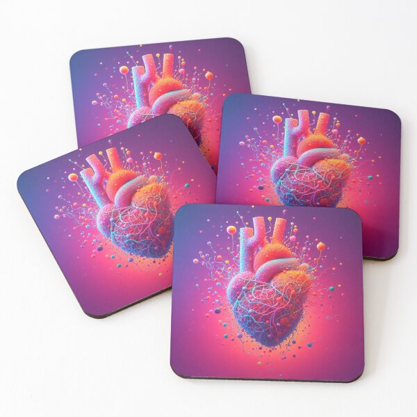 Item preview, Your Heart Rendering in Neon Colors designed and sold by erkabees.