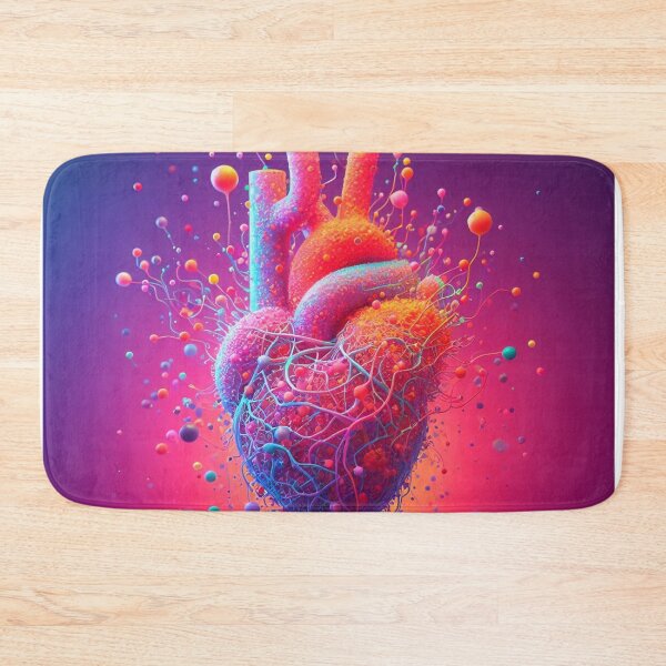 Item preview, Your Heart Rendering in Neon Colors designed and sold by erkabees.