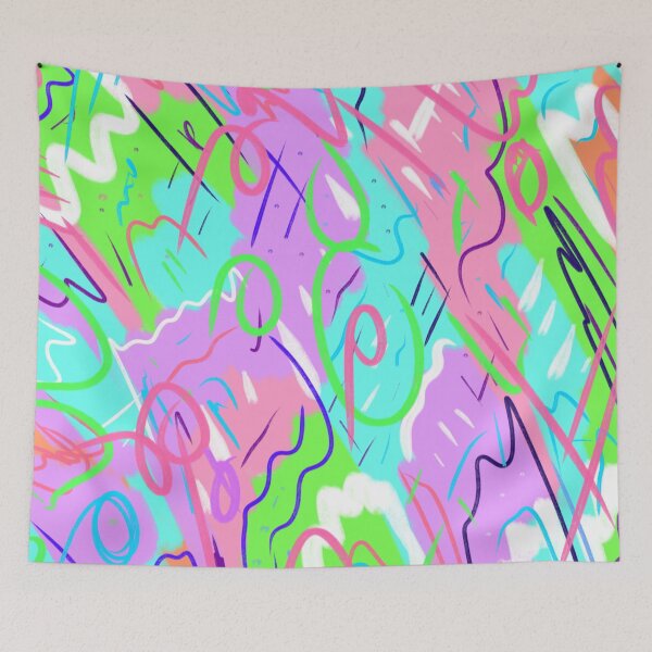 Item preview, Pastel Colors Pop Art Painting  designed and sold by DanielleGensler.