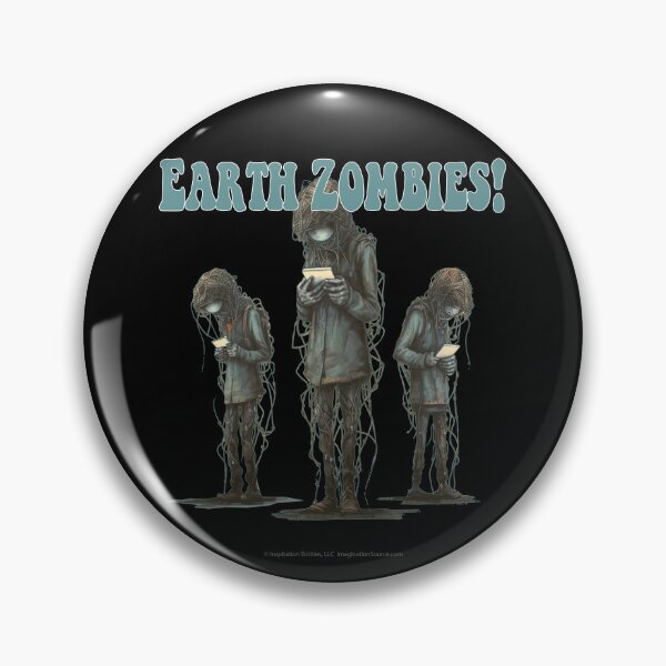 Item preview, Earth Zombies Who Are Yellow & Hairy-  For DARK Backgrounds designed and sold by The Imagination Source™.