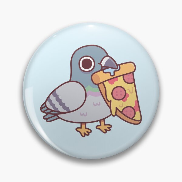Item preview, Cute Pigeon With Pepperoni Pizza Slice designed and sold by rustydoodle.