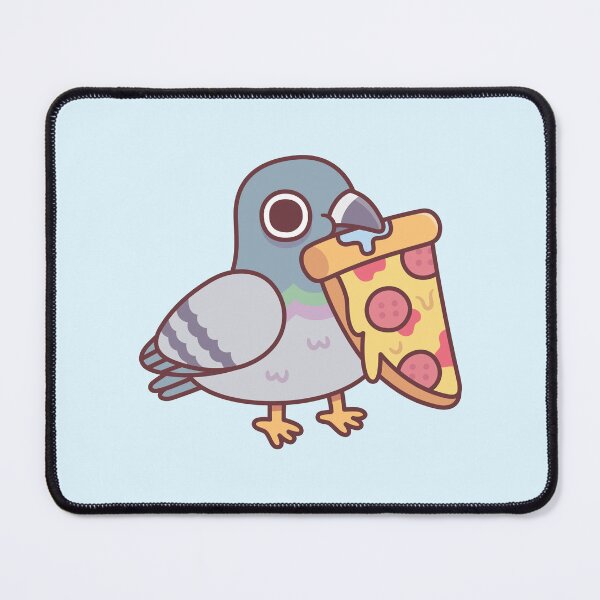Item preview, Cute Pigeon With Pepperoni Pizza Slice designed and sold by rustydoodle.