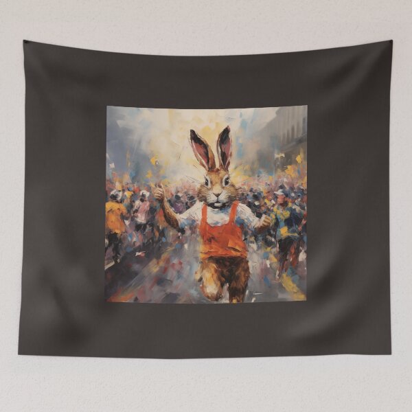 Item preview, Marathon Running Rabbit designed and sold by Samuelsboro.