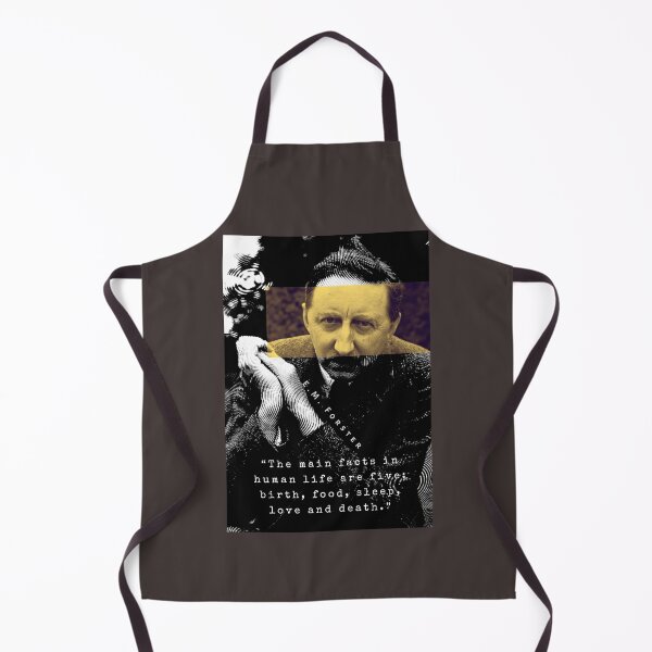 Item preview, E.M. Forster portrait and quote: The main facts in human life are five: birth, food, sleep, love and death. designed and sold by artbleed.