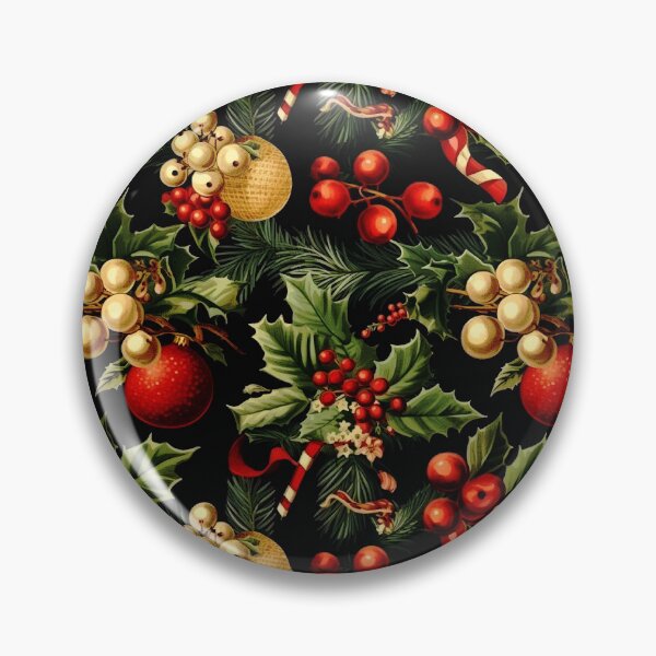 Item preview, Christmas Tree Decorations, Candy Canes, And Holly Pattern designed and sold by DEC02.