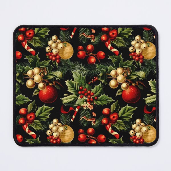 Item preview, Christmas Tree Decorations, Candy Canes, And Holly Pattern designed and sold by DEC02.