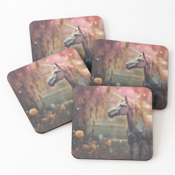 Item preview, Gloomy Moody Whimsical Magical Retro Unicorn Art  designed and sold by AmandaArcane.