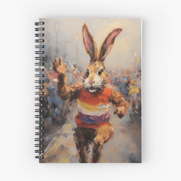 Item preview, Marathon Runner Rabbit (Style 3) designed and sold by Samuelsboro.