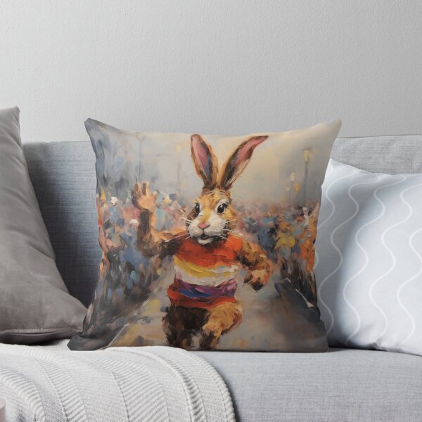 Item preview, Marathon Runner Rabbit (Style 3) designed and sold by Samuelsboro.