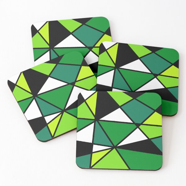 Item preview, Diagonal Bauhaus Green  designed and sold by SoshanaC.