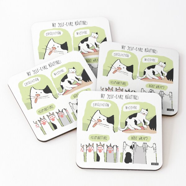 Item preview, My Self-Care Routine and  Cat Professionals designed and sold by sfernleaf.