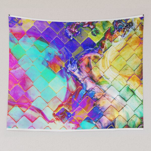 Item preview, Abstract Multi Color Blend on Square Rotated Tiles Multi Product Styles designed and sold by sarahp77.