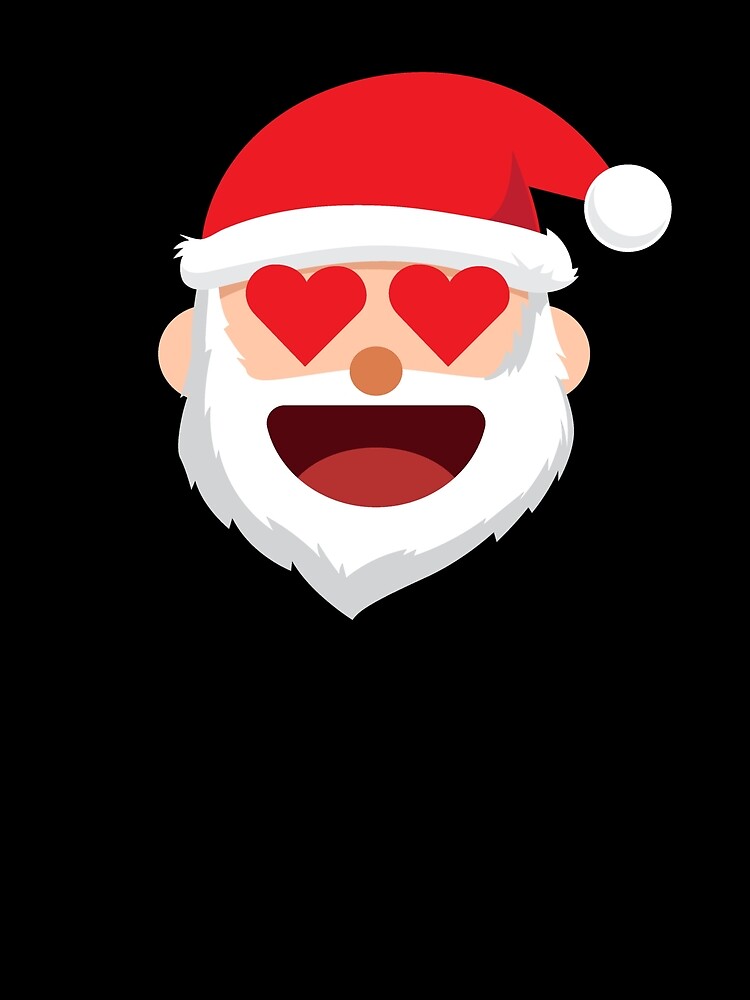 Thumbnail 3 von 3, Tuch, Santa Emoticons Heart Eyes In Love Christmas Emoticon Gear designt und verkauft von DynamicDesign.