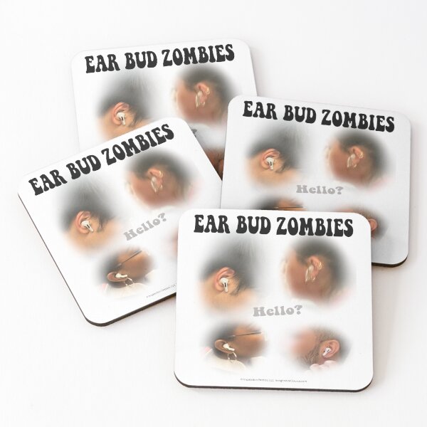 Item preview, Earbud Zombies - Real - For Light Backgrounds designed and sold by The Imagination Source™.