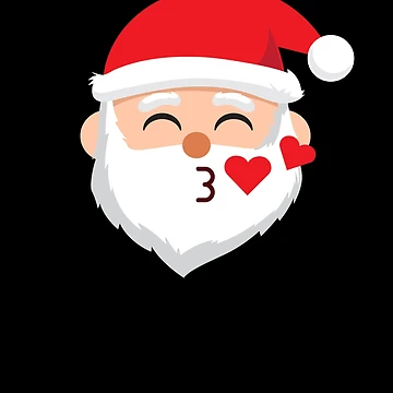 Imagen de la obra Santa Emoticons Blowing Kisses Funny Christmas Emoticon Gear de DynamicDesign