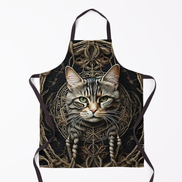 Artikelvorschau, Erstaunliche Vintage-Katze im rustikalen Landhausstil mit Seilstruktur entworfen und verkauft von Carlos Gudino.