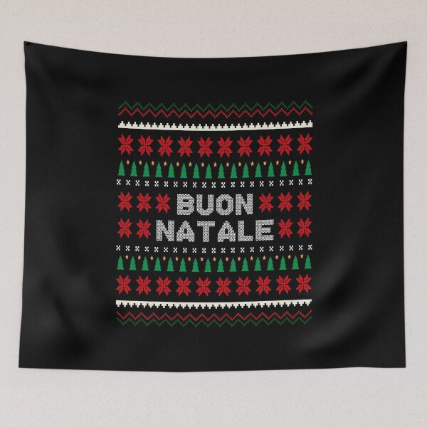 Item preview, Buon Natale Italian Ugly Christmas Sweater Style Matching Family Christmas   designed and sold by Bad Kitty Designz.