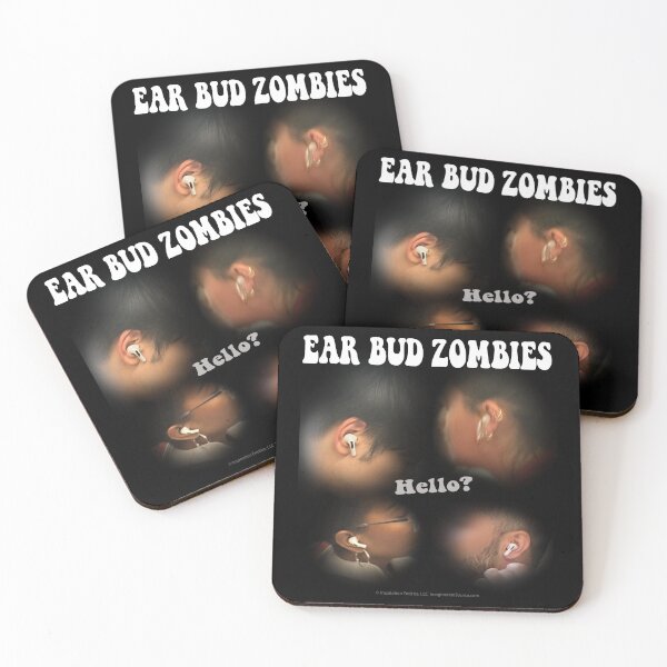 Item preview, Earbud Zombies - Real -  For DARK Backgrounds designed and sold by The Imagination Source™.