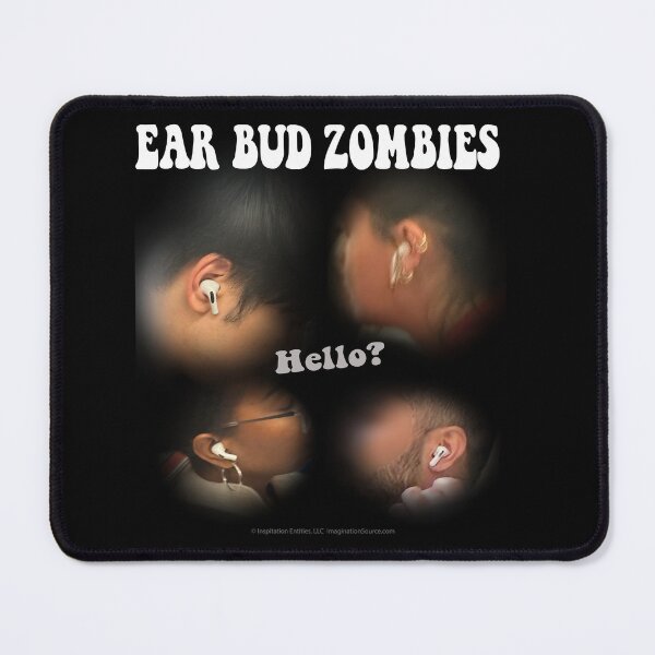 Item preview, Earbud Zombies - Real -  For DARK Backgrounds designed and sold by The Imagination Source™.