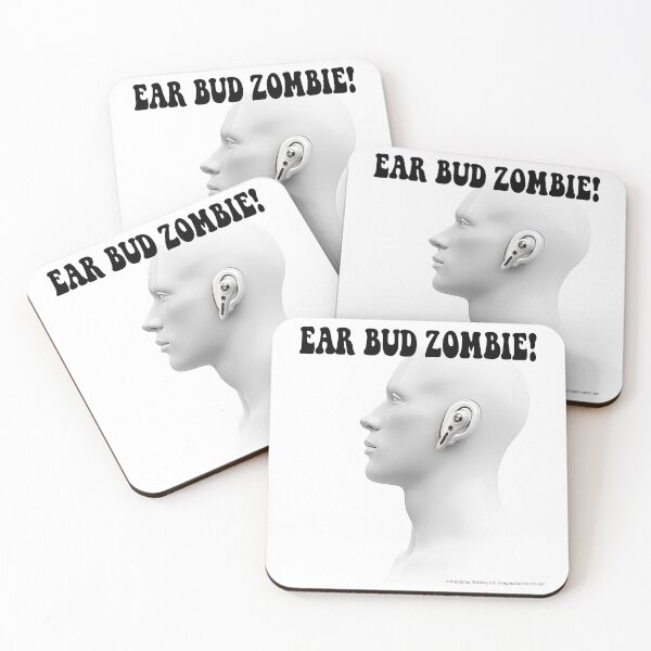 Item preview, Earbud Zombie - Mannequin - For Light Backgrounds designed and sold by The Imagination Source™.