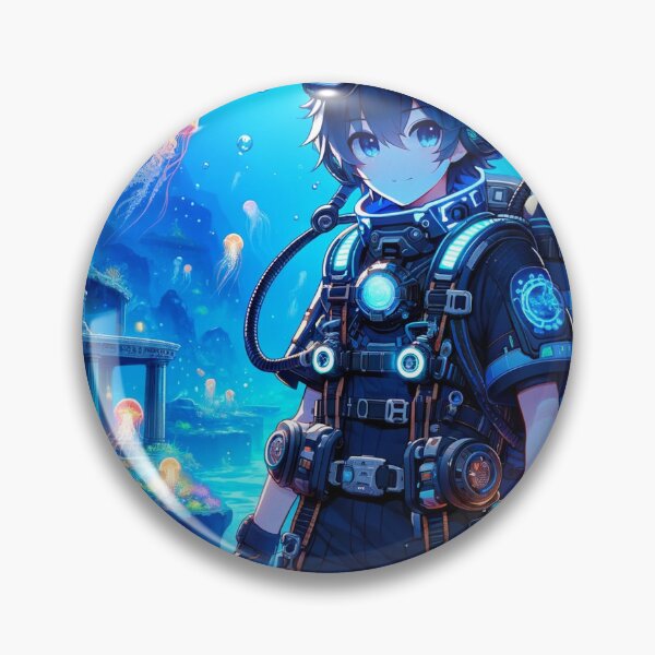 Item preview, Mystic Depths: Anime Deep-Sea Explorer designed and sold by Art-of-AI.
