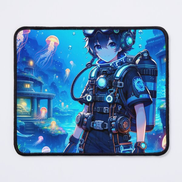 Item preview, Mystic Depths: Anime Deep-Sea Explorer designed and sold by Art-of-AI.