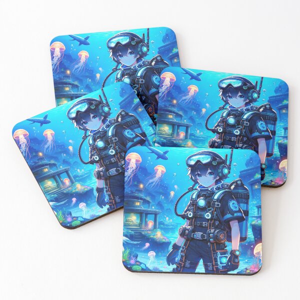 Item preview, Mystic Depths: Anime Deep-Sea Explorer designed and sold by Art-of-AI.