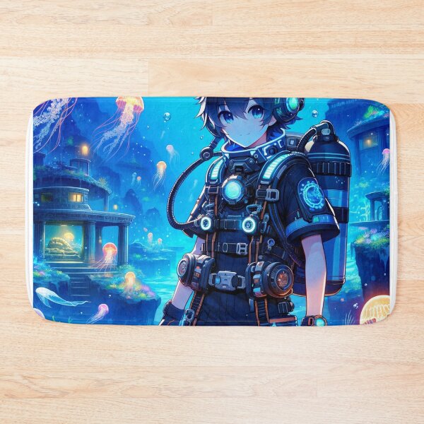 Item preview, Mystic Depths: Anime Deep-Sea Explorer designed and sold by Art-of-AI.