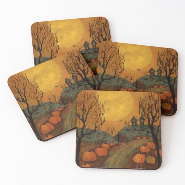 Item preview, Gloomy Vibrant Whimsigoth Moody Autumn Fall Halloween Scene  designed and sold by AmandaArcane.