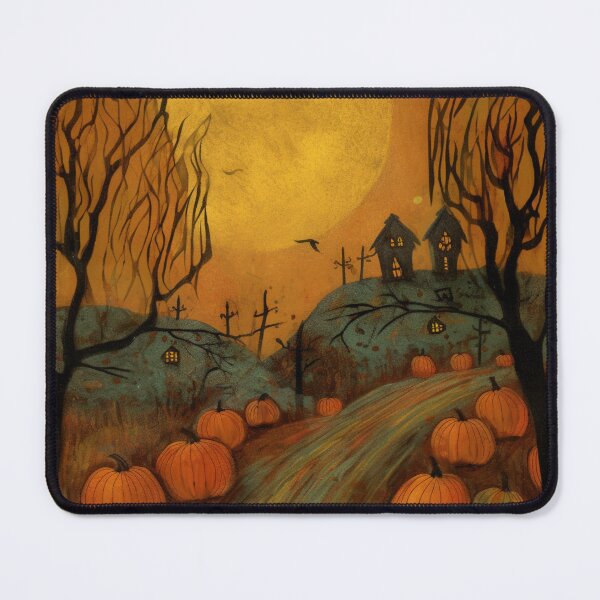 Item preview, Gloomy Vibrant Whimsigoth Moody Autumn Fall Halloween Scene designed and sold by AmandaArcane.