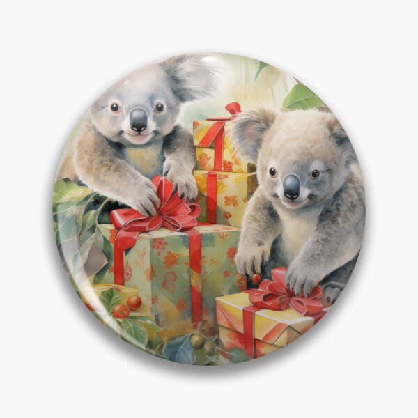 Item preview, Christmas Koalas (Watercolor style 2) designed and sold by Samuelsboro.