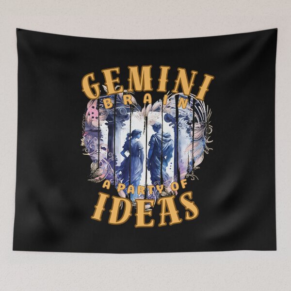 Item preview, Gemini Brain: A Party Of Ideas. gemini zodiac sign designed and sold by ZodiacWonders.