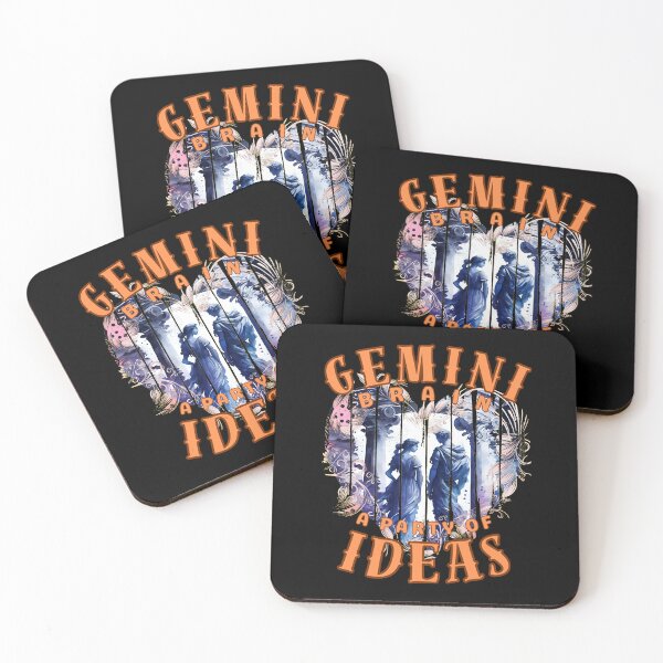 Item preview, Gemini Brain: A Party Of Ideas. gemini quote designed and sold by ZodiacWonders.