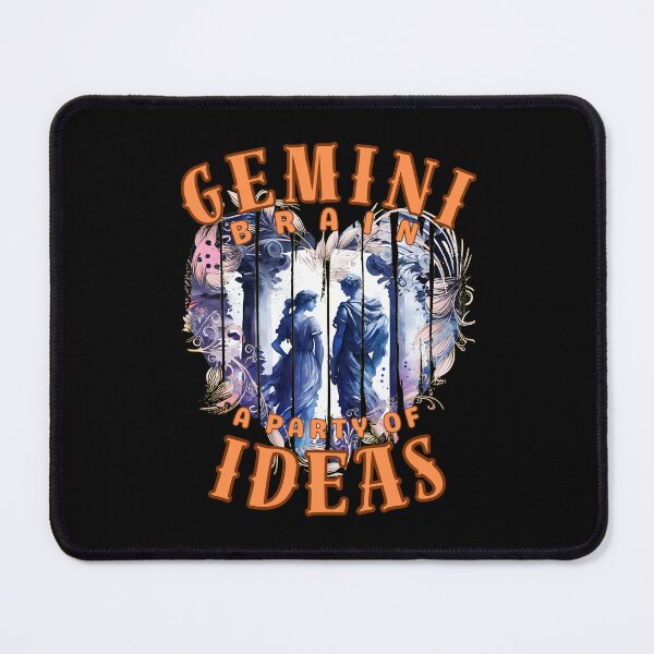 Item preview, Gemini Brain: A Party Of Ideas. gemini quote designed and sold by ZodiacWonders.
