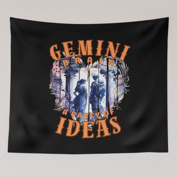 Item preview, Gemini Brain: A Party Of Ideas. gemini quote designed and sold by ZodiacWonders.