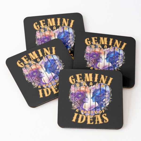 Item preview, Gemini Brain: A Party Of Ideas. gemini funny designed and sold by ZodiacWonders.