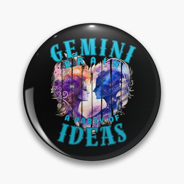 Item preview, Gemini Brain: A Party Of Ideas. gemini may designed and sold by ZodiacWonders.