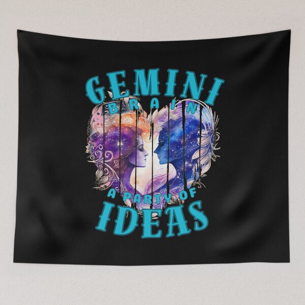Item preview, Gemini Brain: A Party Of Ideas. gemini may designed and sold by ZodiacWonders.