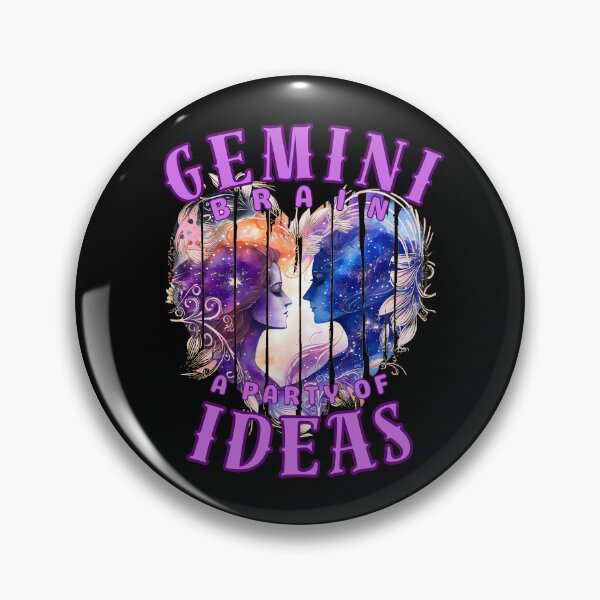 Item preview, Gemini Brain: A Party Of Ideas. gemini season designed and sold by ZodiacWonders.