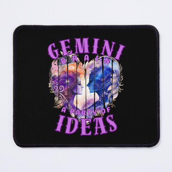 Item preview, Gemini Brain: A Party Of Ideas. gemini season designed and sold by ZodiacWonders.