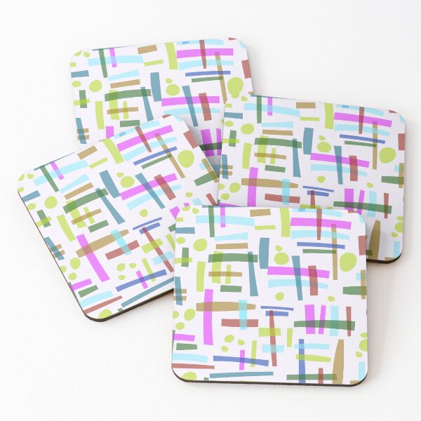 Item preview, Funky neon asymmetrical blocks designed and sold by FrancesPoff.