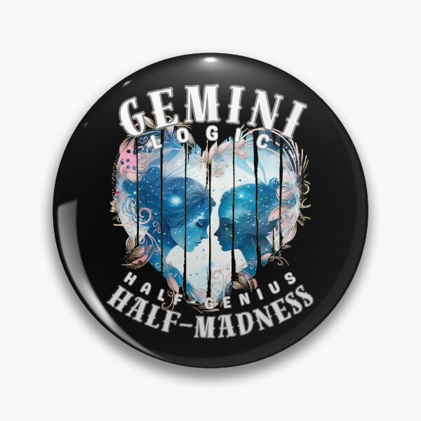 Item preview, Gemini Logic: Half-Genius, Half-Madness designed and sold by ZodiacWonders.