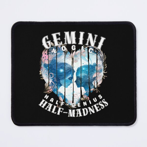 Item preview, Gemini Logic: Half-Genius, Half-Madness designed and sold by ZodiacWonders.