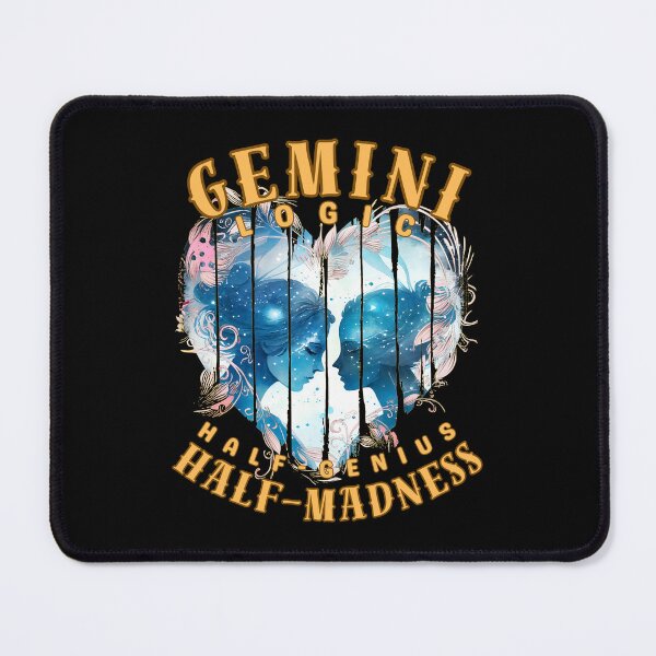 Item preview, Gemini Logic: Half-Genius, Half-Madness. gemini zodiac sign designed and sold by ZodiacWonders.