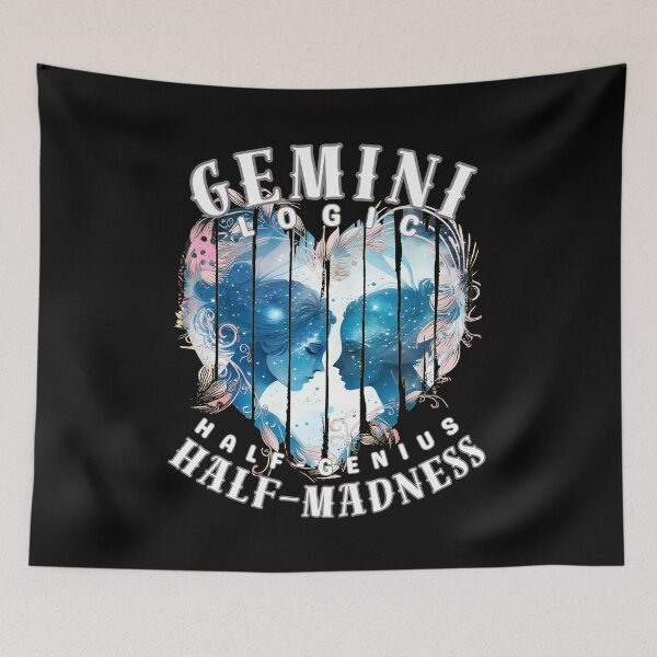 Item preview, Gemini Logic: Half-Genius, Half-Madness designed and sold by ZodiacWonders.