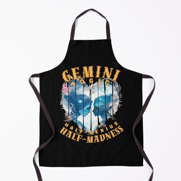 Item preview, Gemini Logic: Half-Genius, Half-Madness. gemini zodiac sign designed and sold by ZodiacWonders.