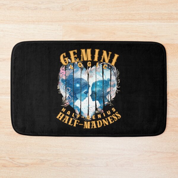 Item preview, Gemini Logic: Half-Genius, Half-Madness. gemini zodiac sign designed and sold by ZodiacWonders.
