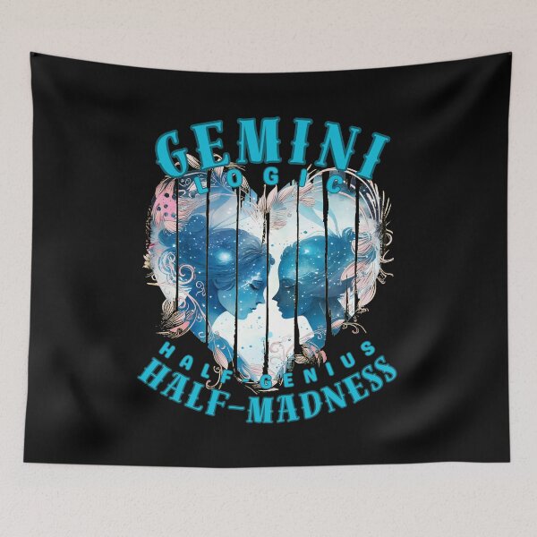Item preview, Gemini Logic: Half-Genius, Half-Madness. gemini birthday designed and sold by ZodiacWonders.