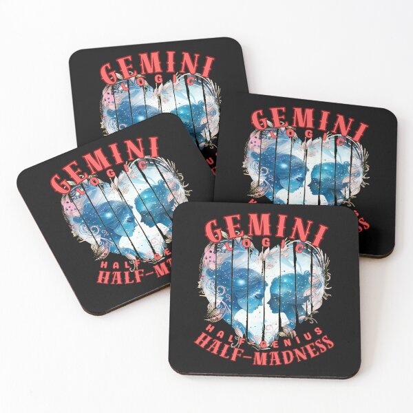 Item preview, Gemini Logic: Half-Genius, Half-Madness. gemini astrology designed and sold by ZodiacWonders.