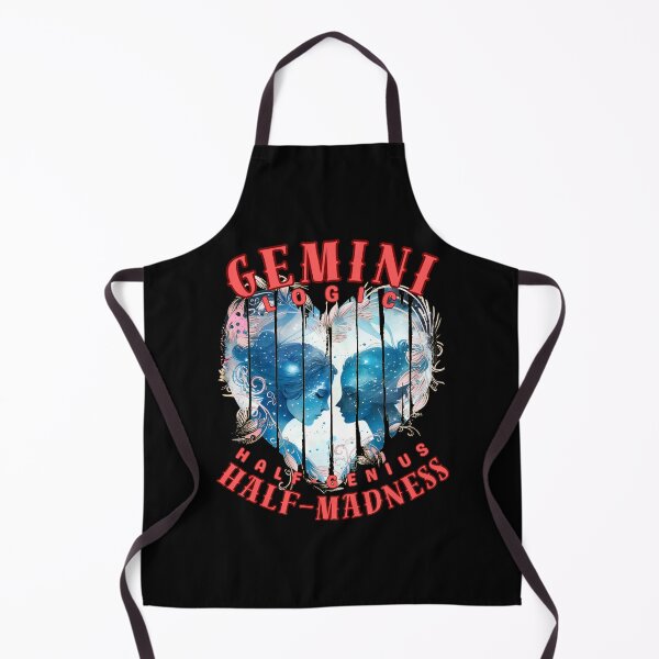 Item preview, Gemini Logic: Half-Genius, Half-Madness. gemini astrology designed and sold by ZodiacWonders.